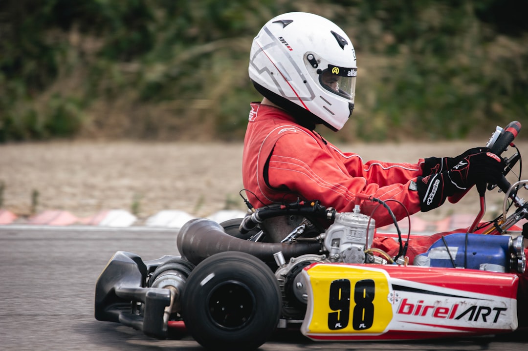 A person driving a go-kart — Best Electric Motor for Go-Karts