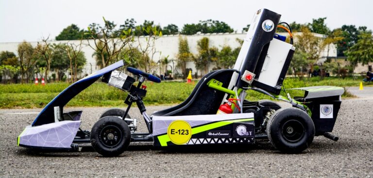 A go-kart is parked on the side of the road — Best Go-Kart Chassis