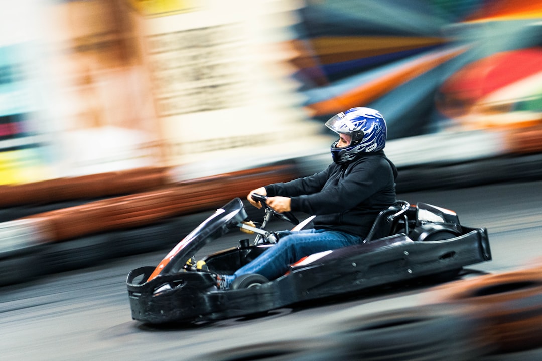 Man riding on go-kart — Go-Kart for Adults