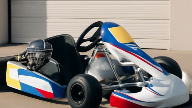 A clean, realistic editorial photograph of ka100 kart for sale, natural light, no text or logos.