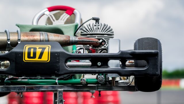 selective focus photography of black and gray engine