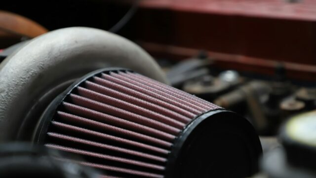 White and red industrial machine — Go-Kart Air Filter