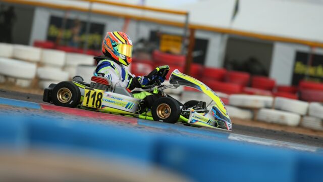 Man riding on go-kart — Go-Kart Racing League