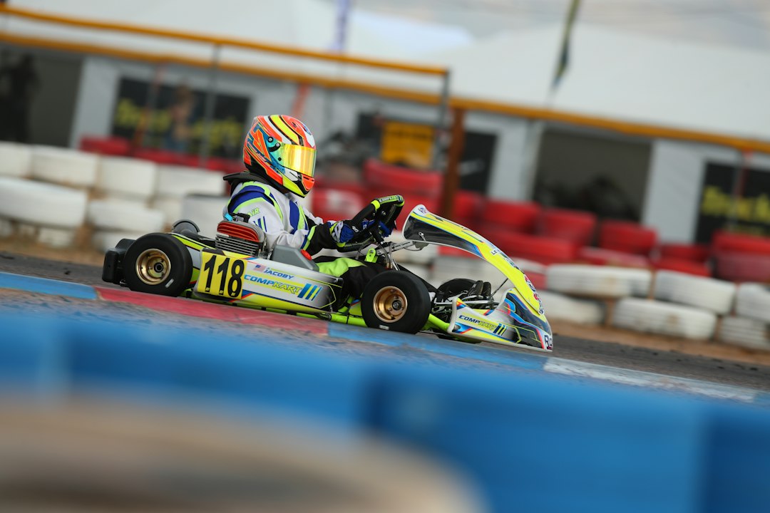 Man riding on go-kart — Go-Kart Racing League