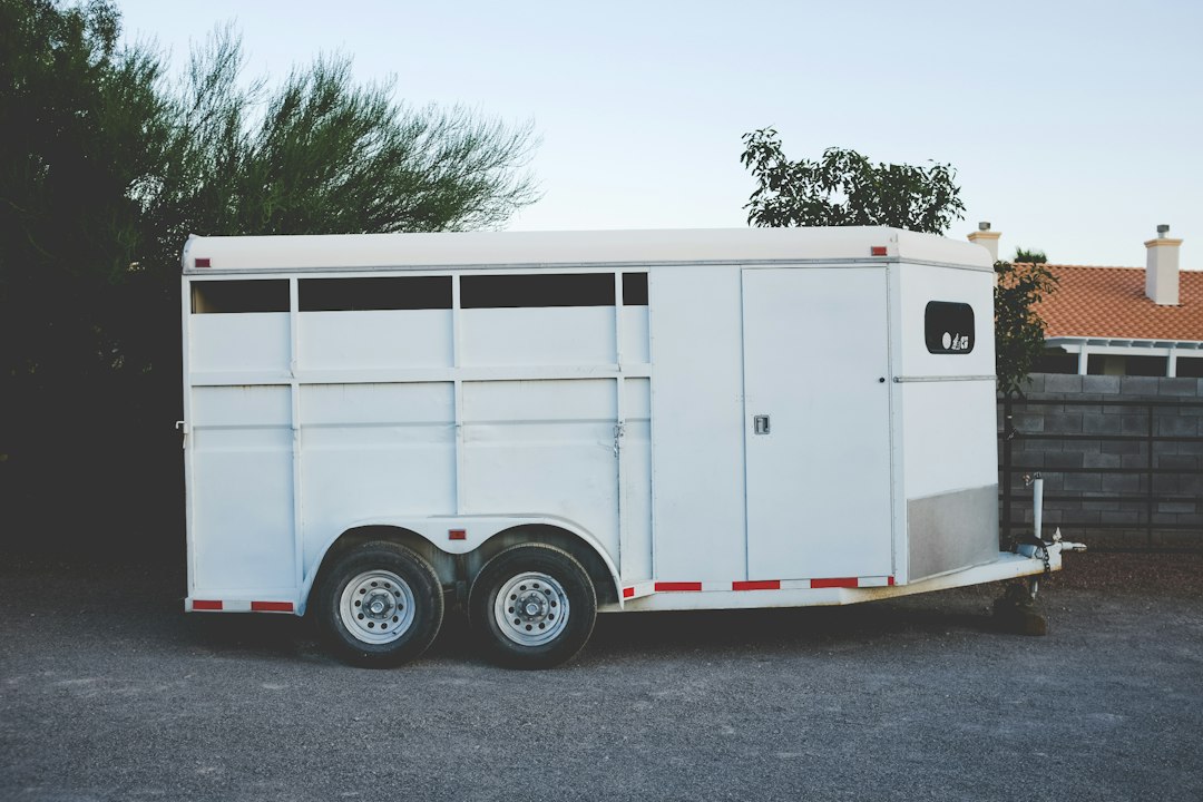 White enclosed vehicle trailer — Go-Kart Trailer for Sale